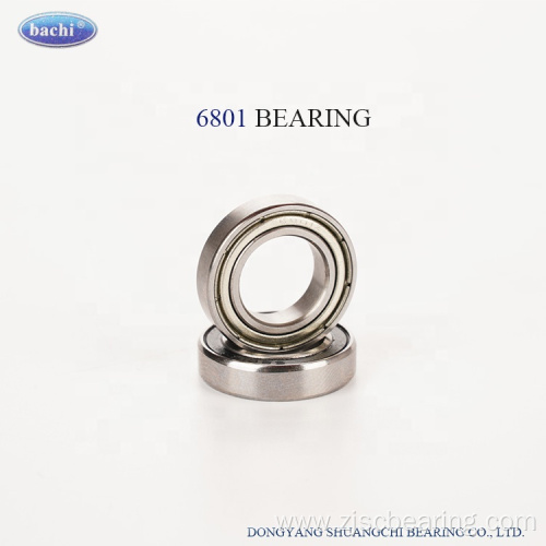 high speed deep groove ball bearing 6801 ZZ